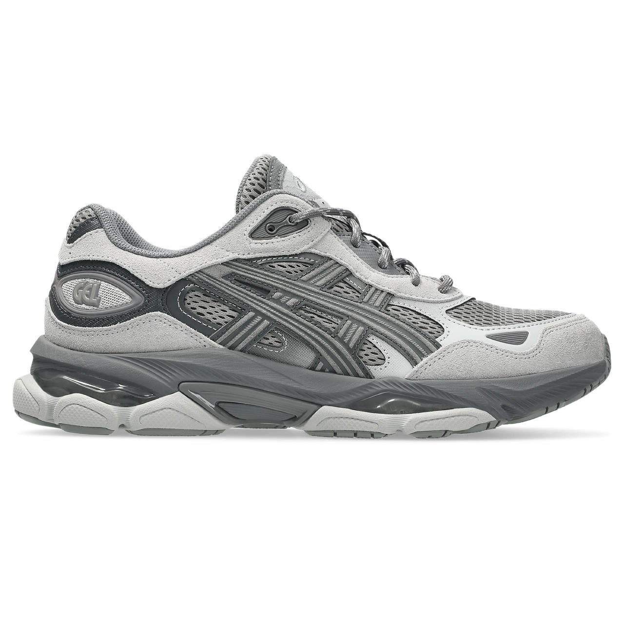 Asics Gel NYC 2.0 Clay Grey Cement Grey vue de profil