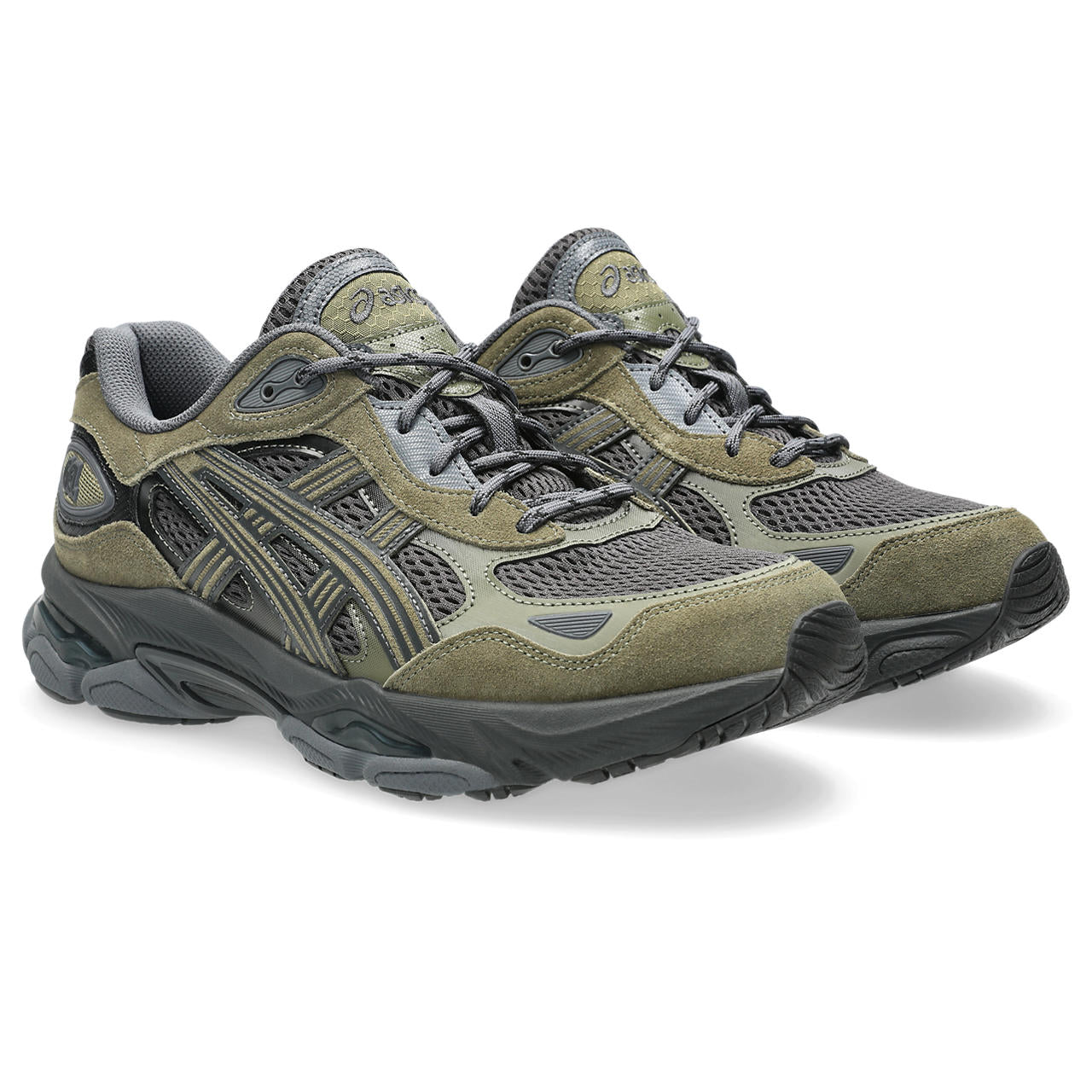 Asics Gel NYC 2.0 Graphite Grey Loden Green vue de biais