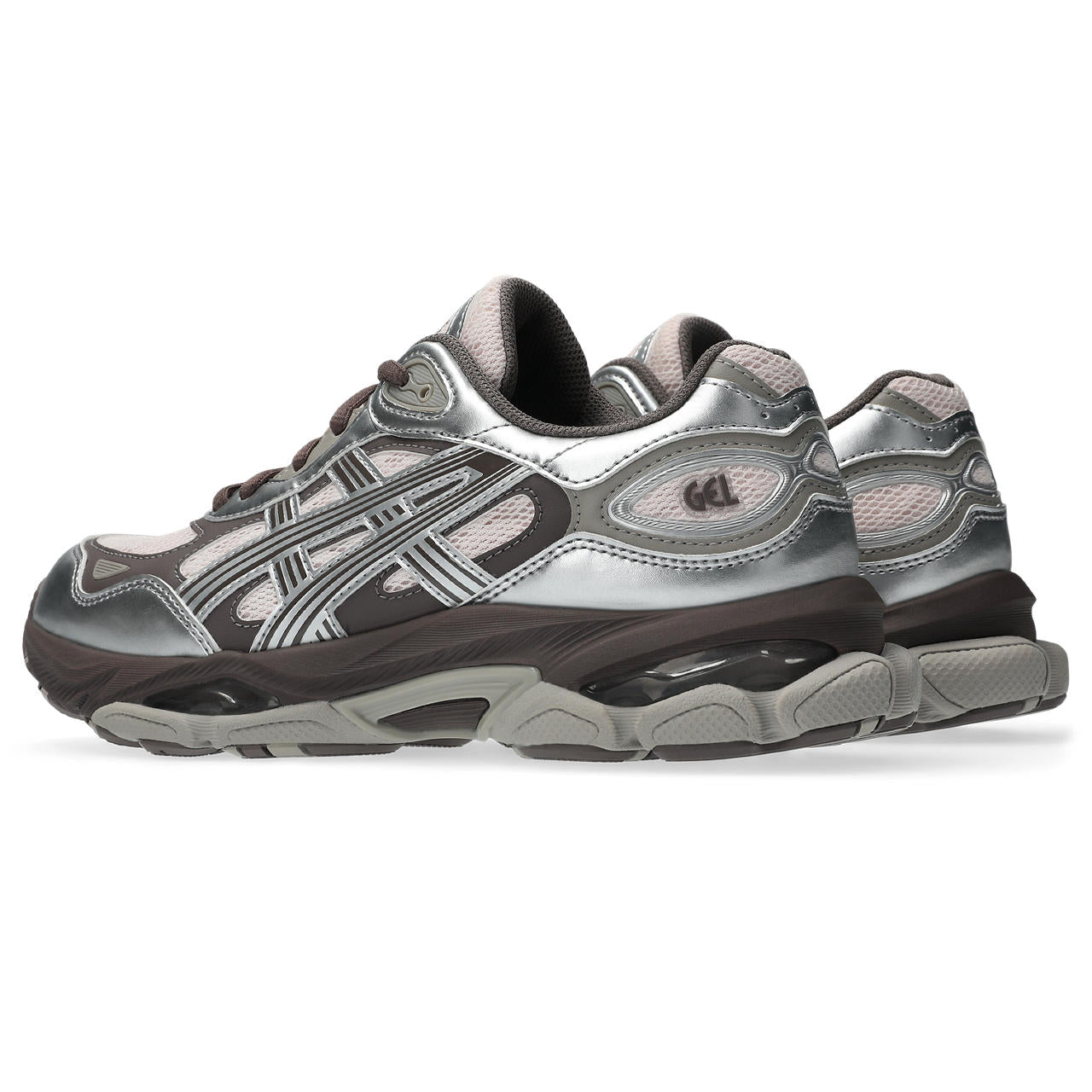 Asics Gel NYC 2.0 Pink Cloud Pure Silver vue de biais de dos