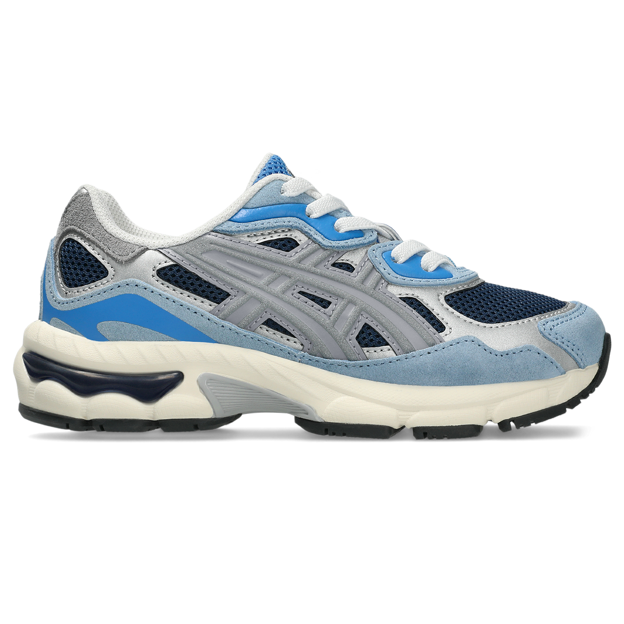 Asics GEL NYC PS Independence Blue / Gravel vue de profil