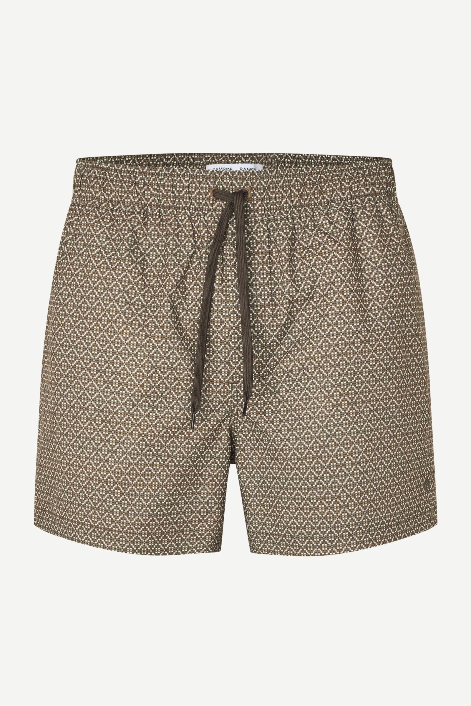 Samsoe Samsoe Moses Swimshort Brown Tile vue de face