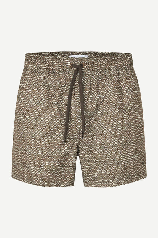 Samsoe Samsoe Moses Swimshort Brown Tile vue de face