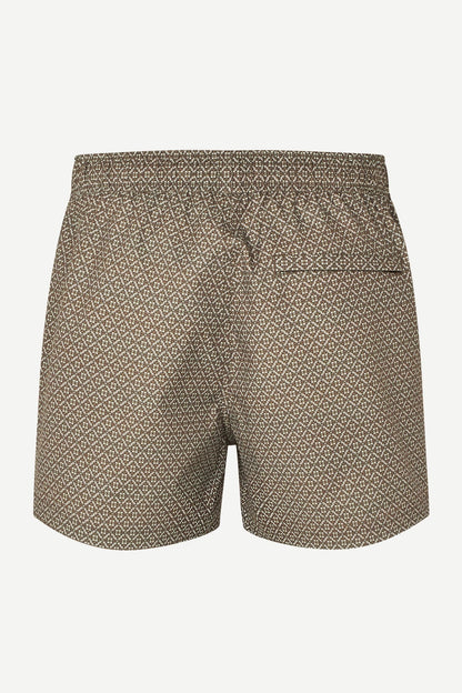 Samsoe Samsoe Moses Swimshort Brown Tile vue de dos