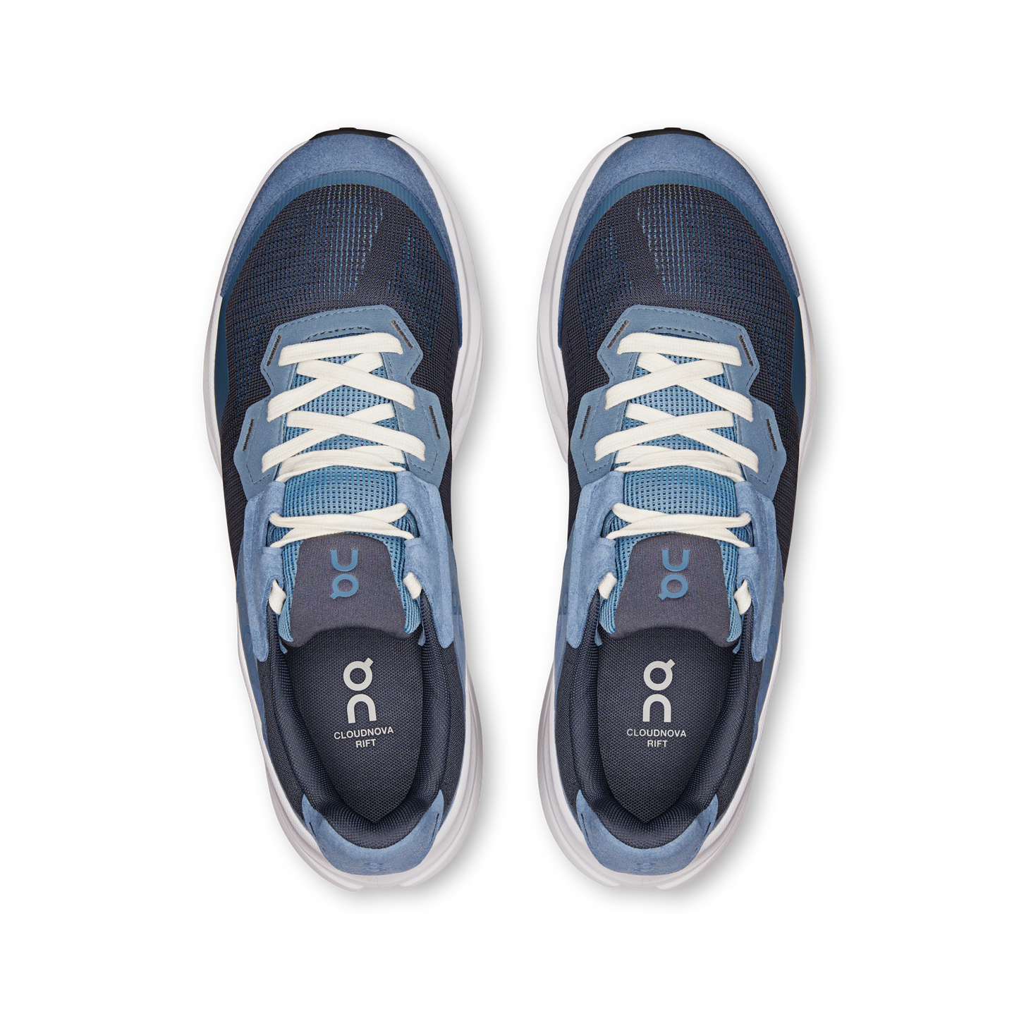 On Running Cloudnova Rift Steel / Navy vue d'en haut