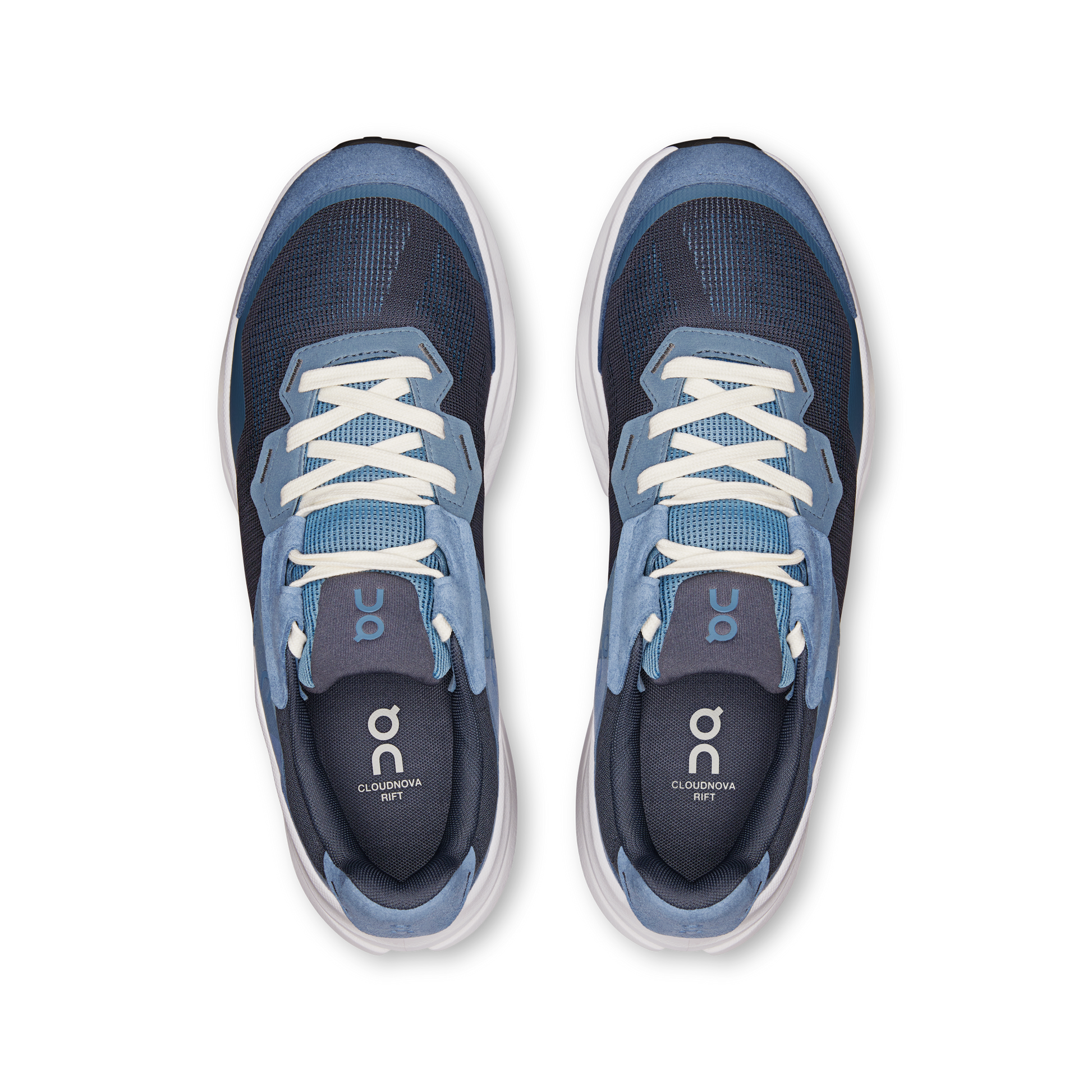 On Running Cloudnova Rift Steel / Navy vue d'en haut