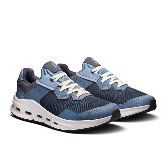 On Running Cloudnova Rift Steel / Navy vue de biais