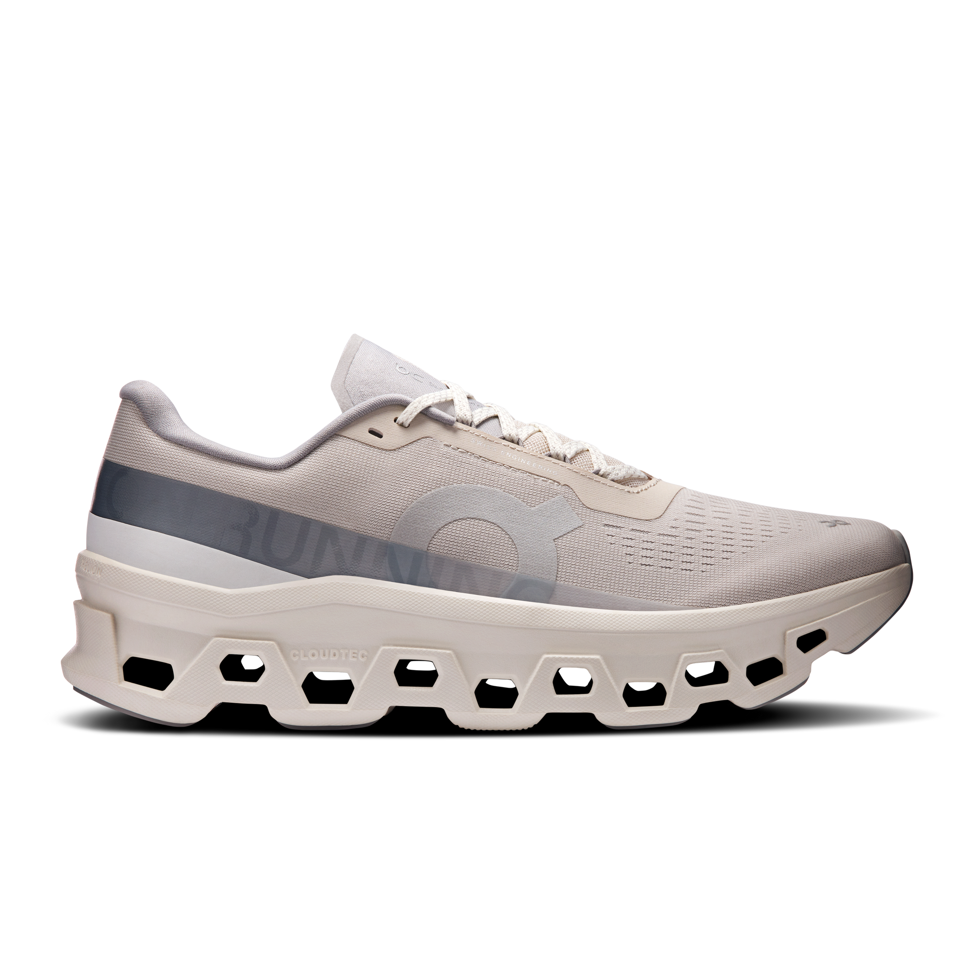 ON Running Coudmonster Pearl / Ivory vue de profil