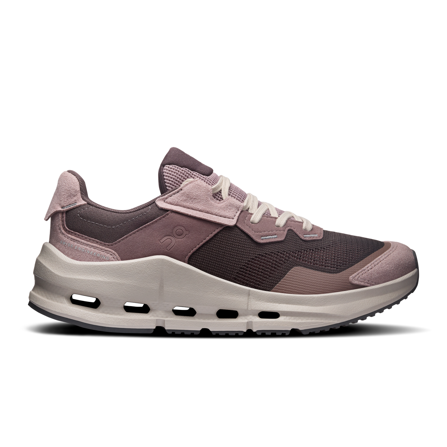 On Running Cloudnova Rift Pebble / Grape vue de profil