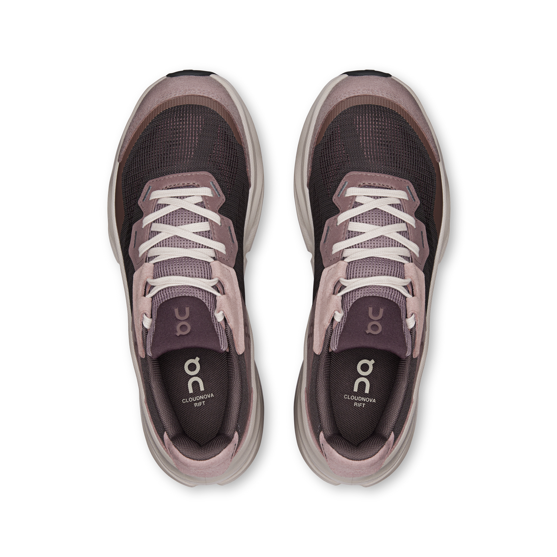On Running Cloudnova Rift Pebble / Grape vue d'en haut