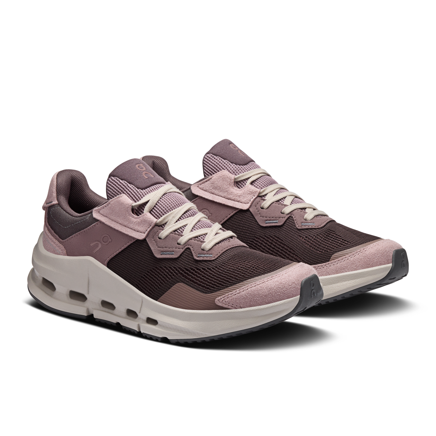 On Running Cloudnova Rift Pebble / Grape vue de biais