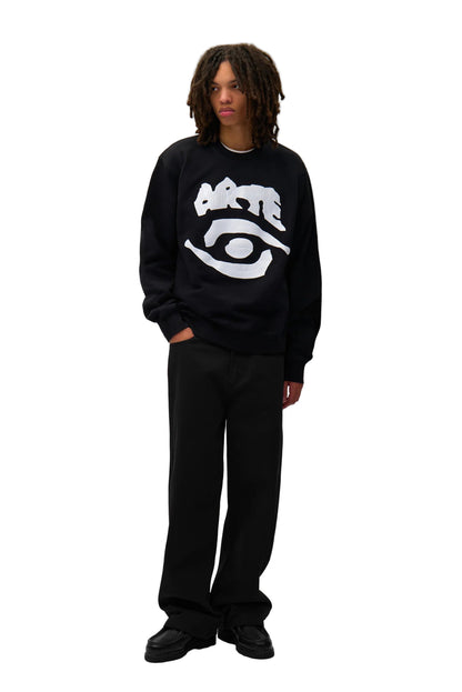 Arte Back Pocket Graphic Pants Black