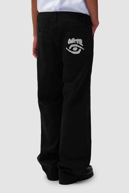 Arte Back Pocket Pants Black
