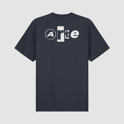 Arte Back Collage Tshirt Navy