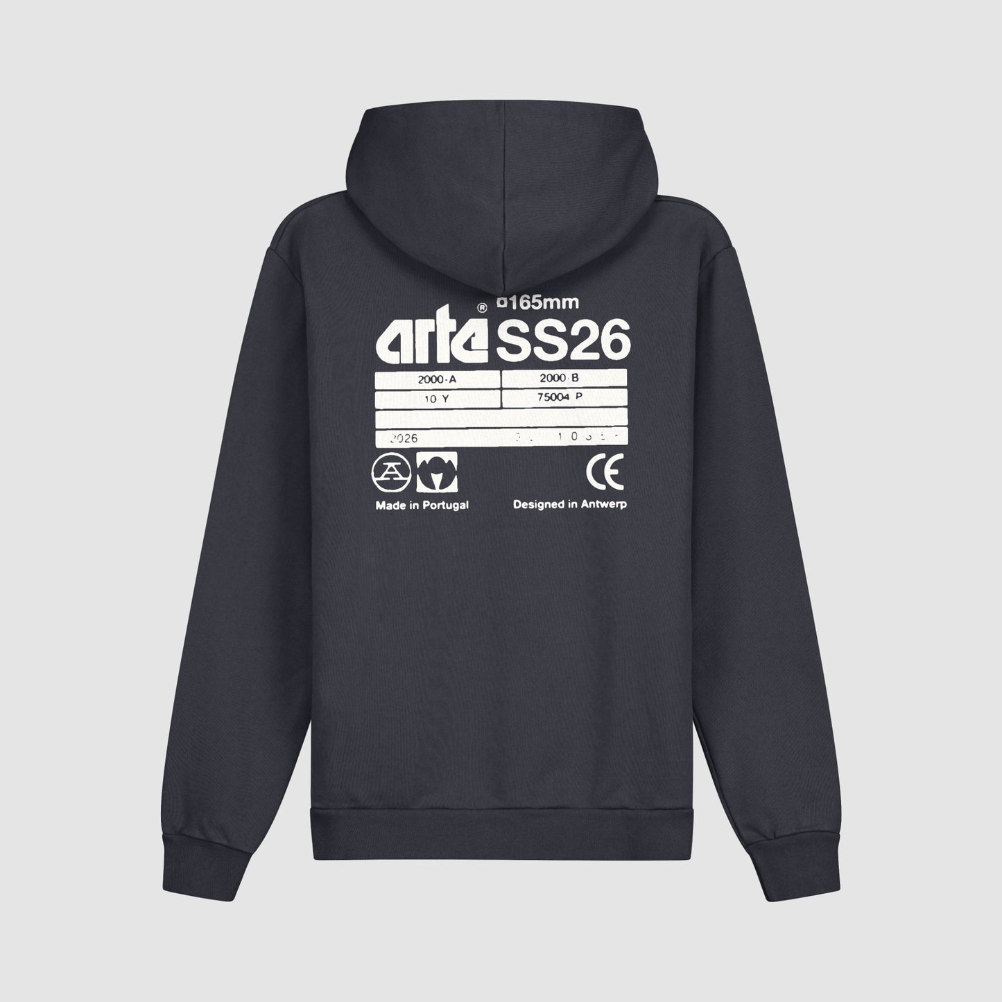 Arte Back Hoodie Navy