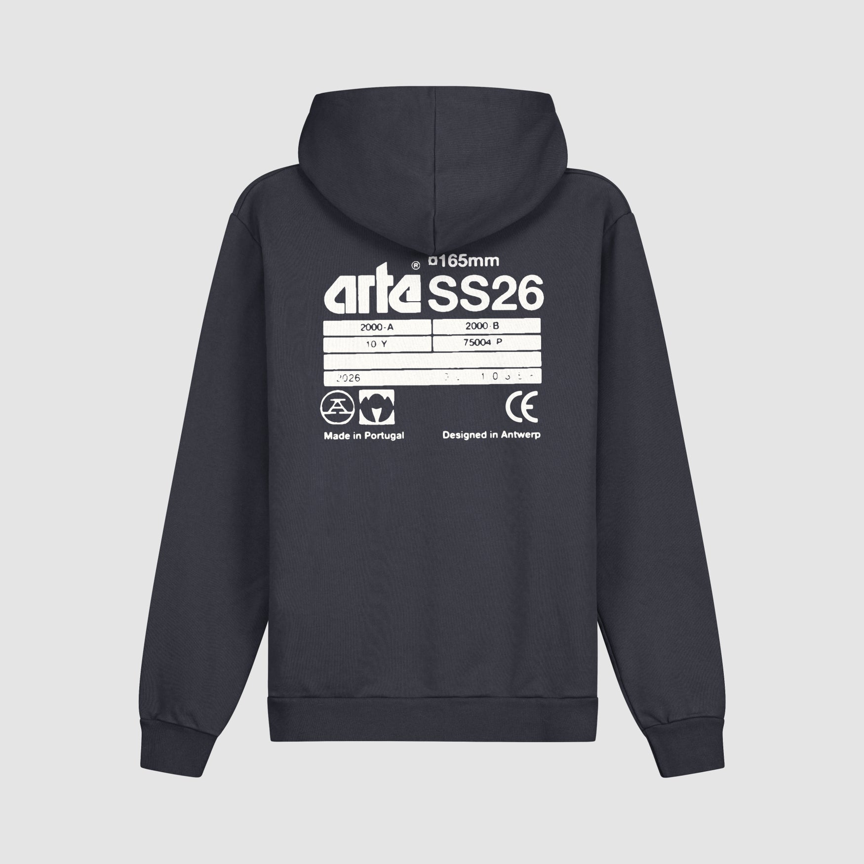 Arte Back Hoodie Navy