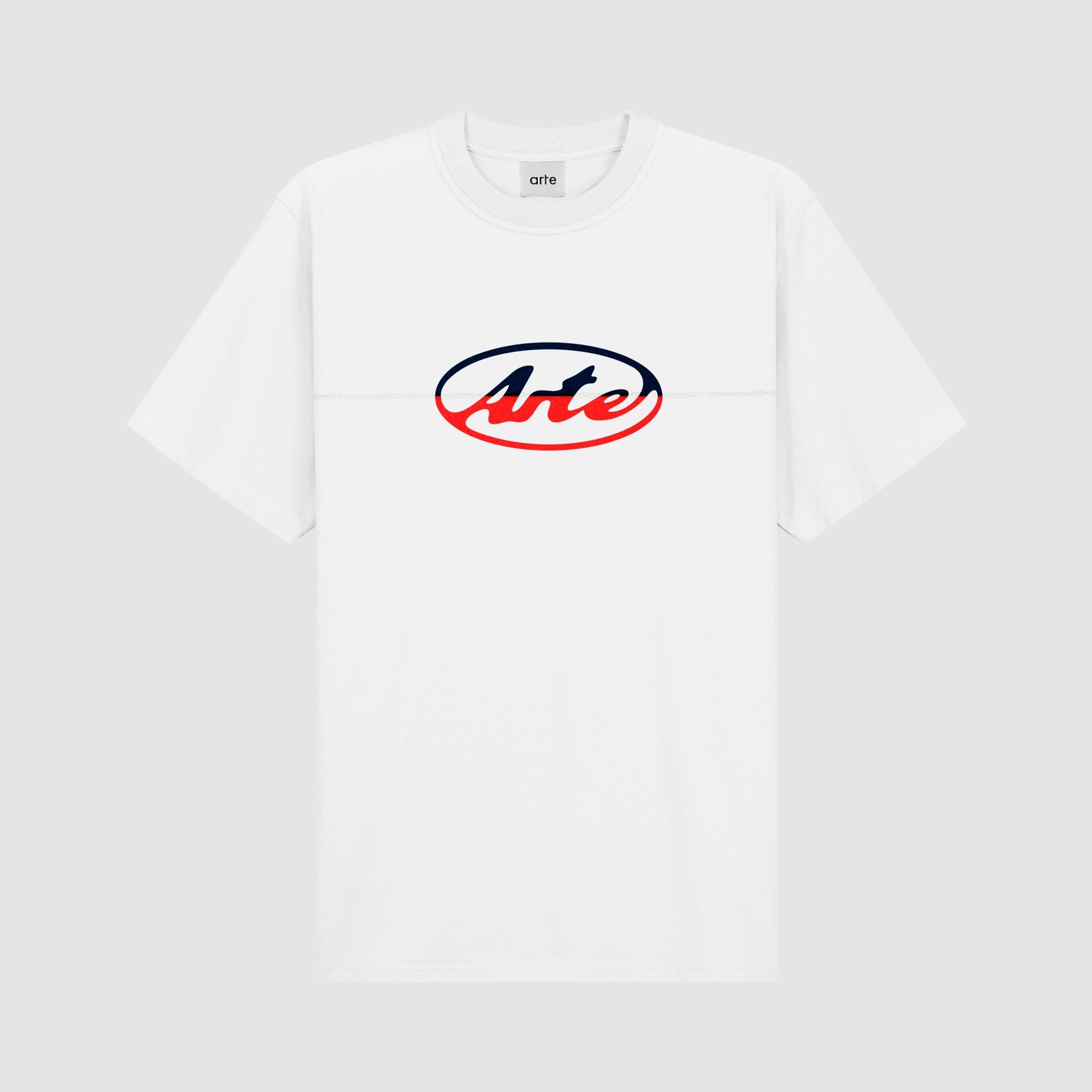 Arte Circle Logo Cut Tshirt White 