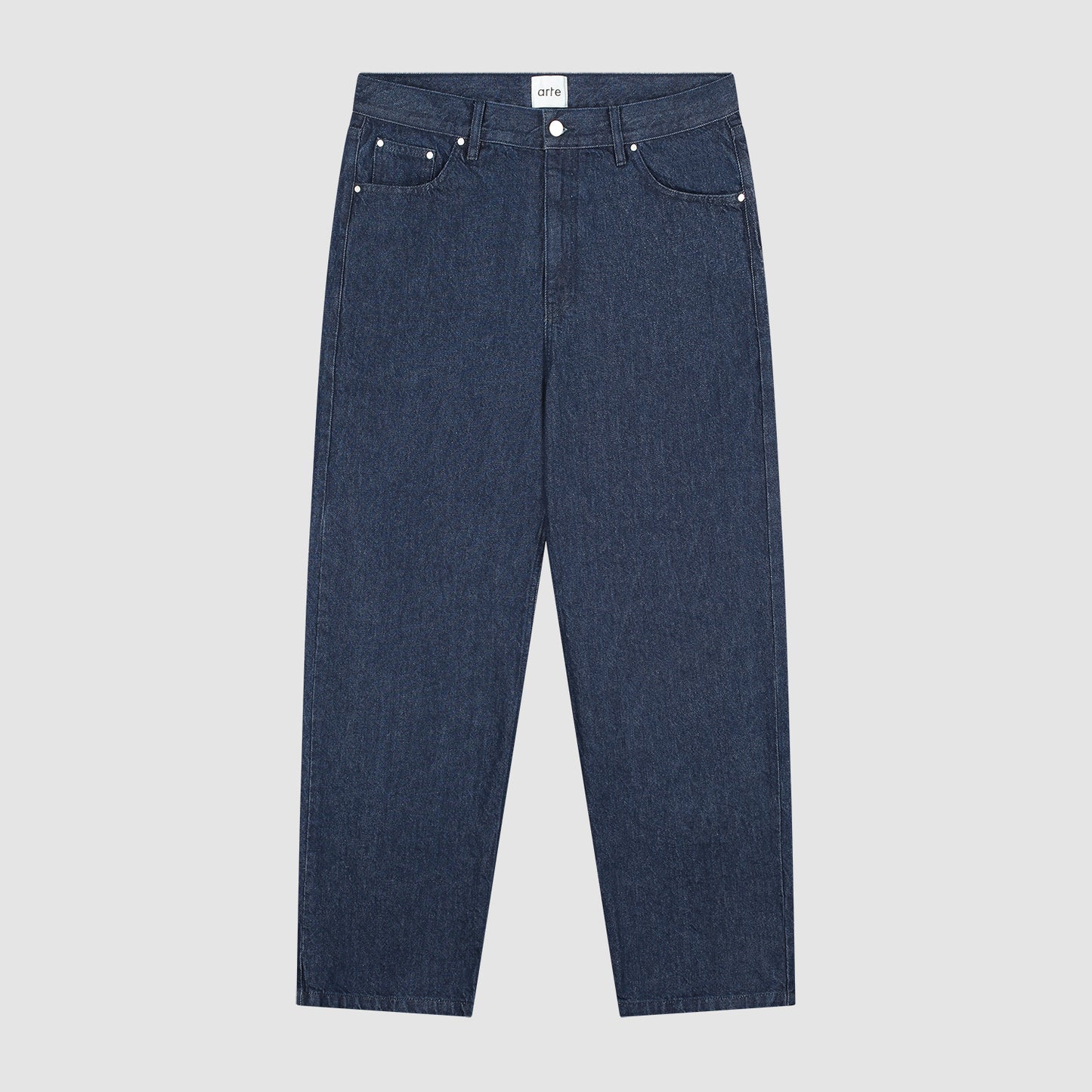 Arte Circle Logo Pocket Pants Raw Denim face