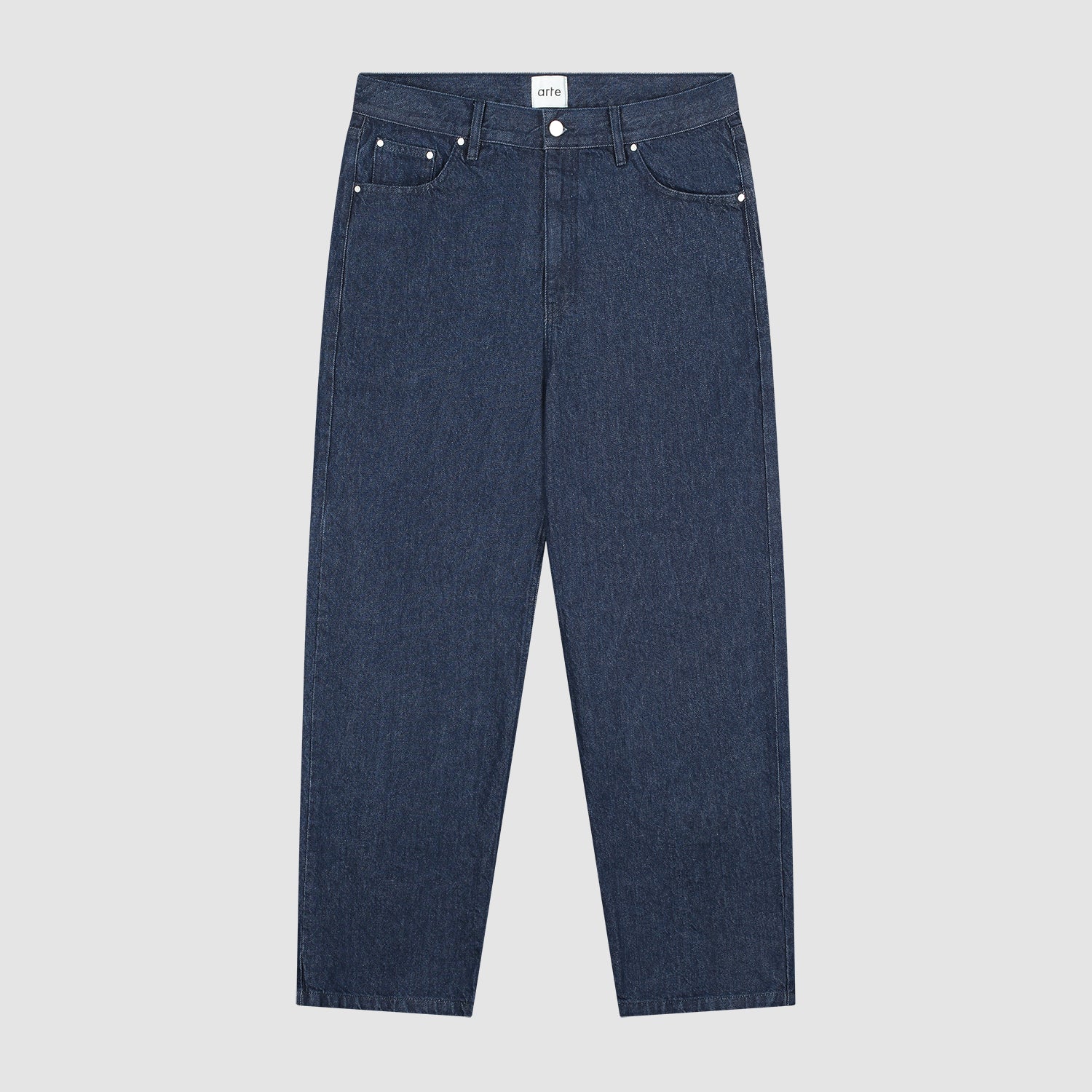 Arte Circle Logo Pocket Pants Raw Denim face