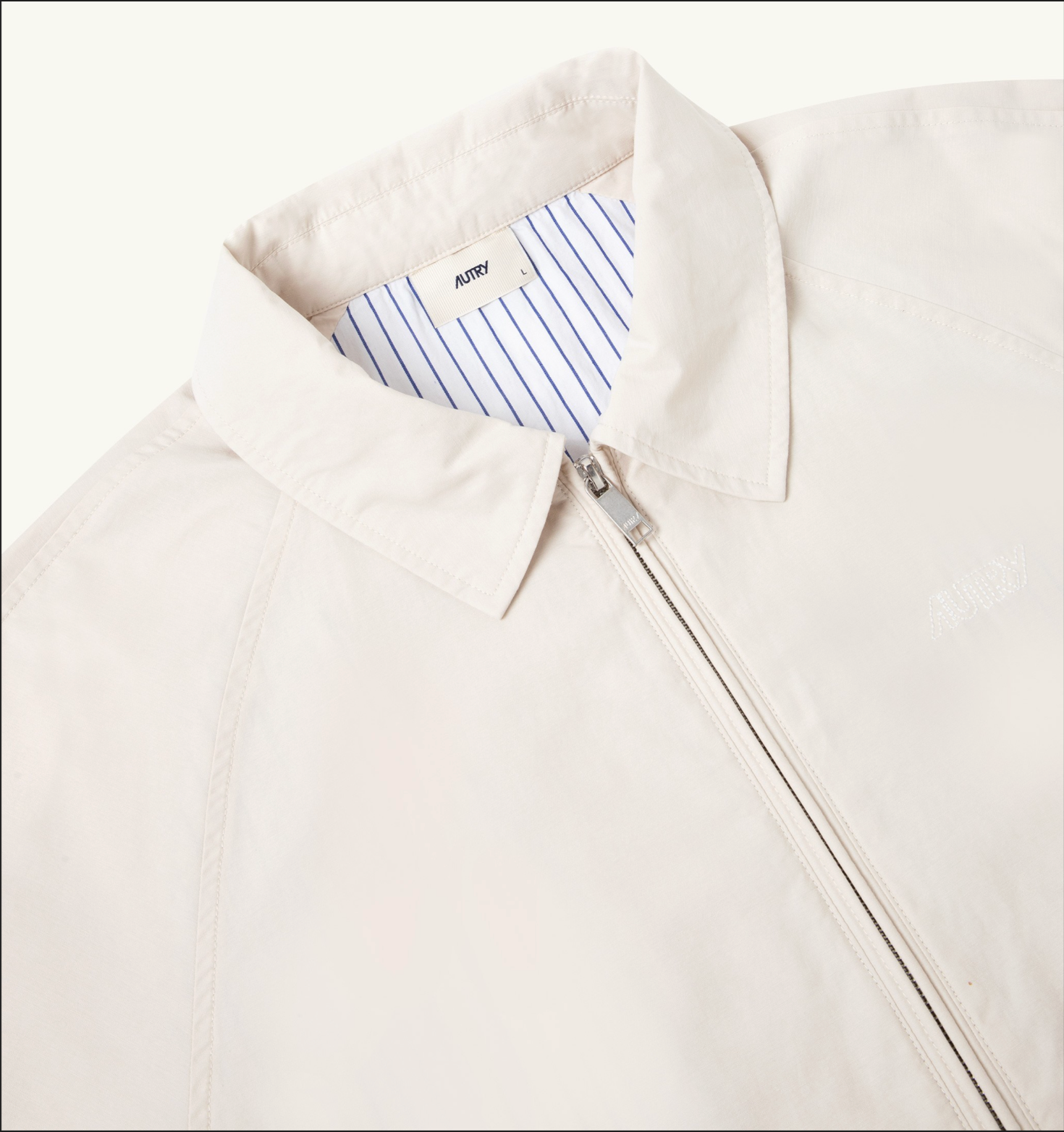 Autry Veste Beige 011J vue détails col