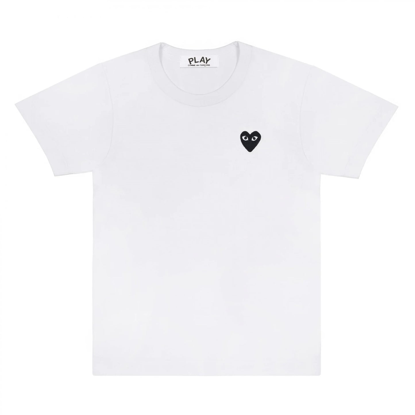 CDG Play Tshirt Black Hearth White