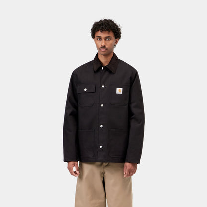 Carhartt WIP Michigan Coat Black/Black, porté