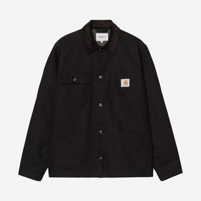 Carhartt WIP Michigan Coat Black/Black, à plat, vue de face