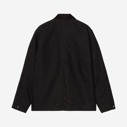 Carhartt WIP Michigan Coat Black/Black, à plat, vue de dos