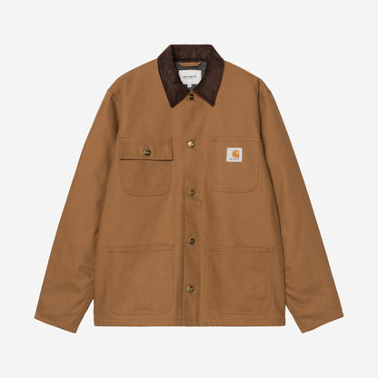 Carhartt WIP Michigan Coat Hamilton Brown/Tobacco, à plat, vue de face