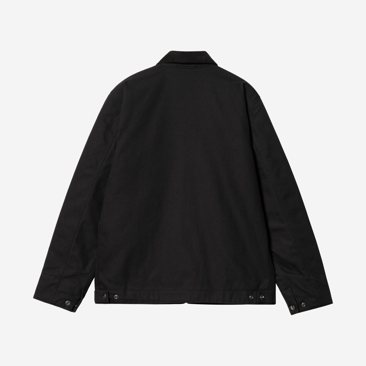 Carhartt WIP Detroit Jacket Black/Black, à plat, vue de dos