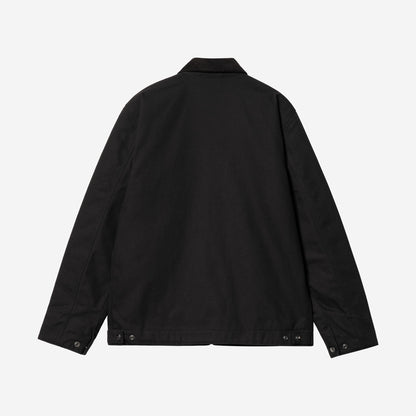 Carhartt WIP Detroit Jacket Black/Black, à plat, vue de dos