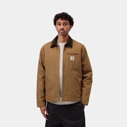 Carhartt WIP Detroit Jacket Hamilton Brown/Tobacco, porté, vue de face