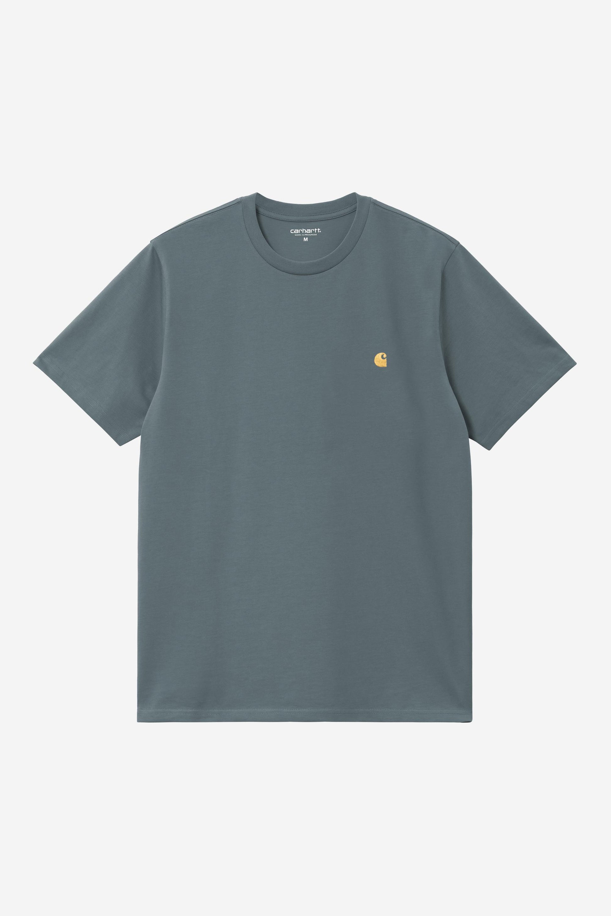 Carhartt WIP Chase Tshirt Cozy Blue VUE DE FACE