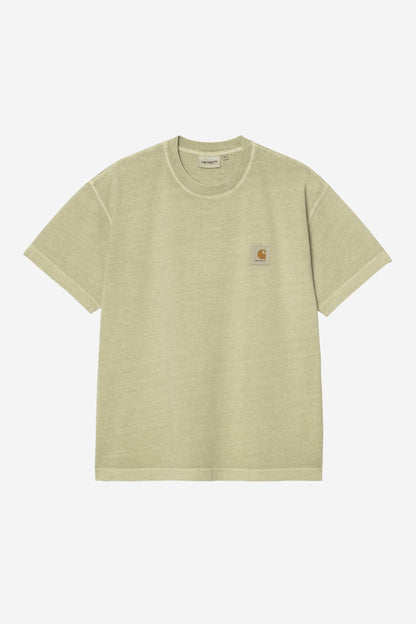 Carhartt WIP Nelson Tshirt Gentle Green vue de face