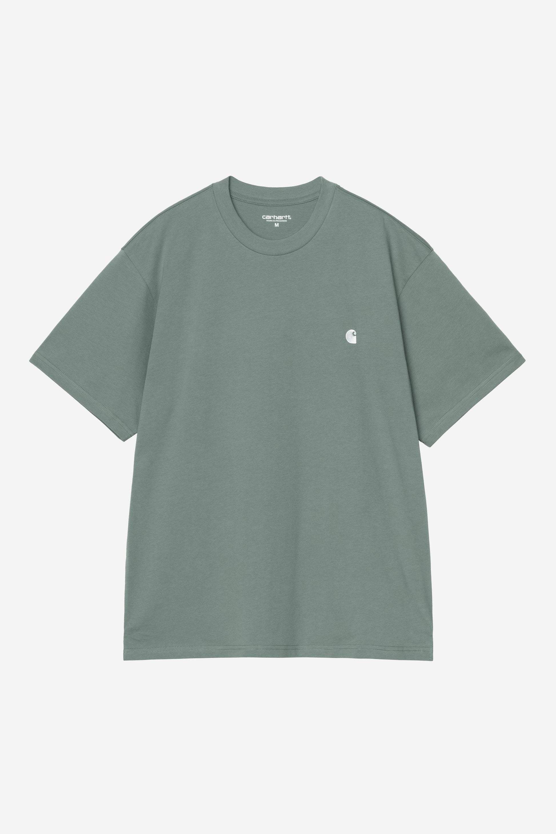 Carhartt WIP Madison Tshirt Velvet Green vue de face