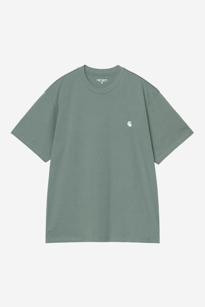 Carhartt WIP Madison Tshirt Velvet Green vue de face