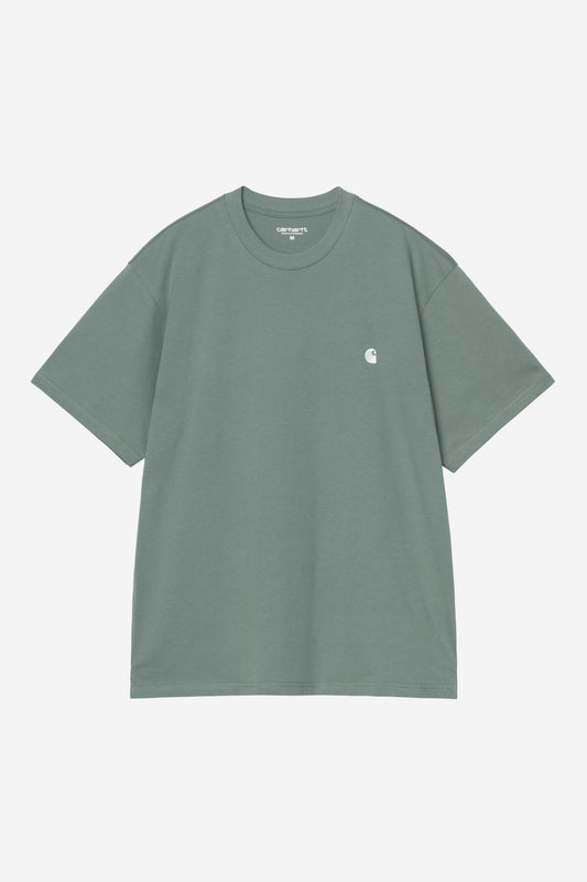 Carhartt WIP Madison Tshirt Velvet Green vue de face