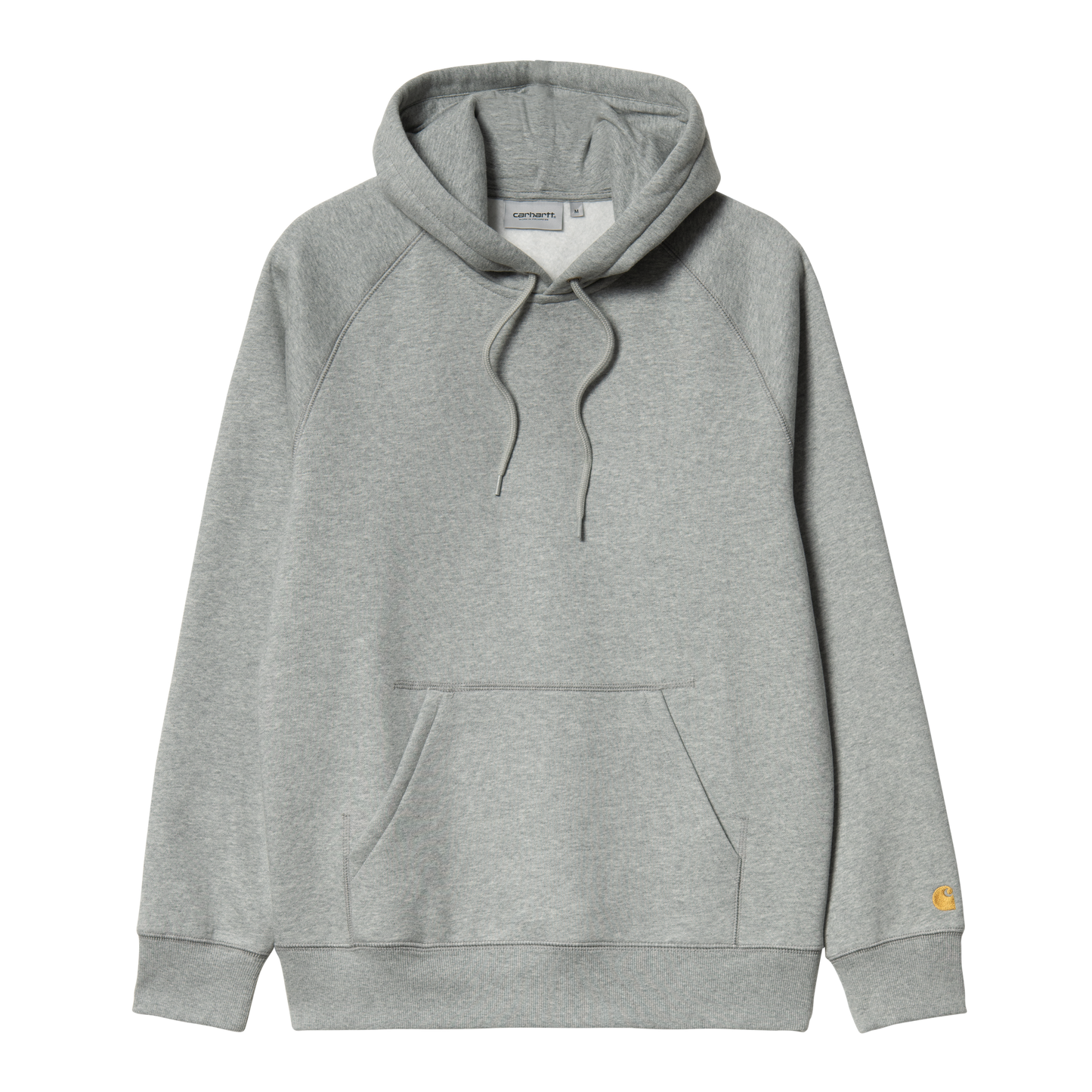 Carhartt WIP Hooded Chase Sweatshirt Grey Heather/Gold