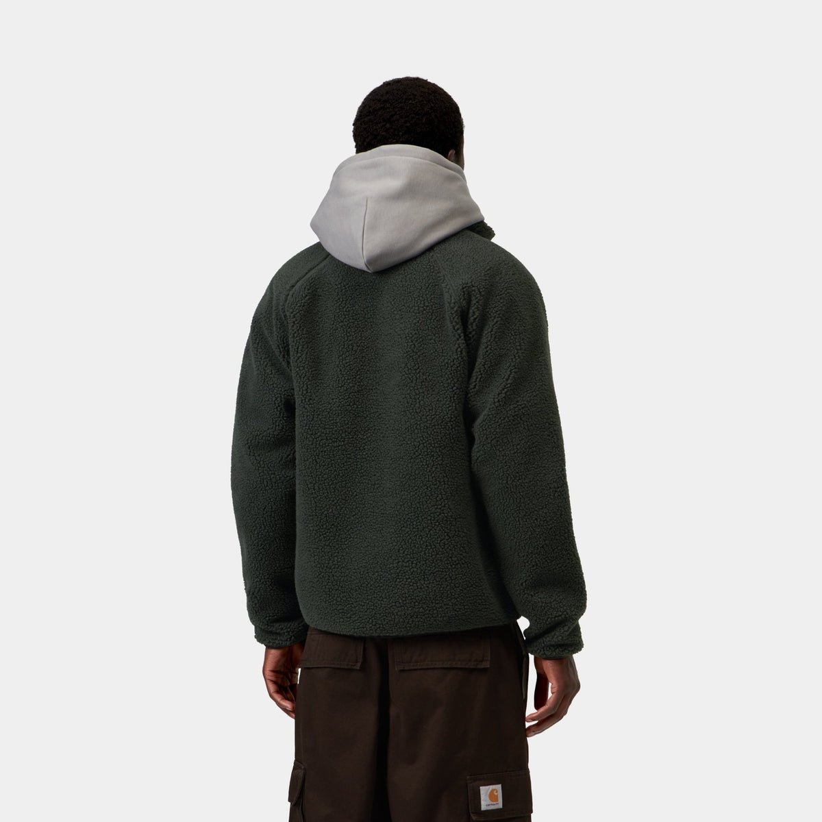 Carhartt WIP Prentis Liner Raven/Black, porté, vue de dos