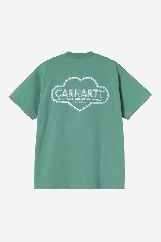 Carhartt WIP Cloud Heart Tshirt Lily vue de dos