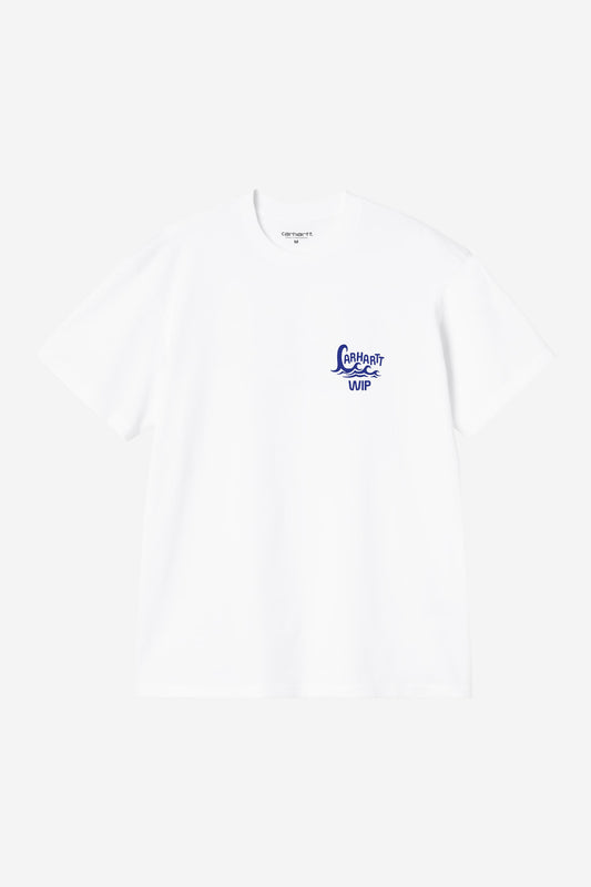 Carhartt WIP Waves Tshirt White vue de face
