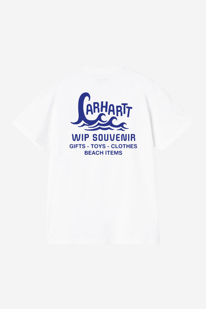 Carhartt WIP Waves Tshirt White vue de dos