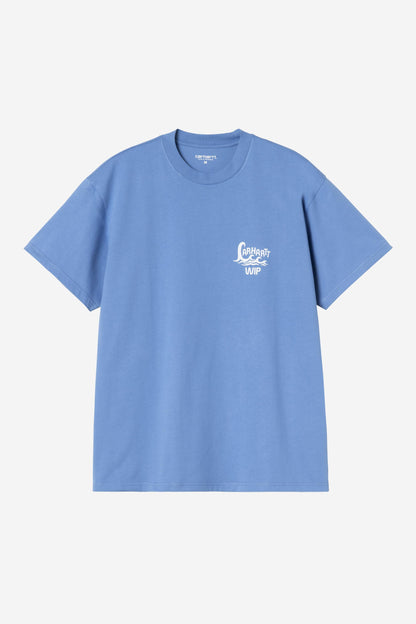 Carhartt WIP Waves Tshirt Caraçao  vue de face