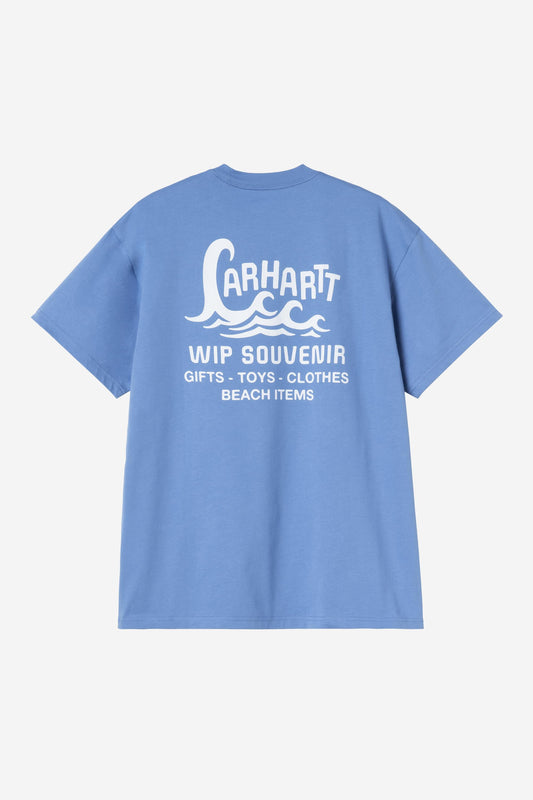 Carhartt WIP Waves Tshirt Caraçao  vue de dos