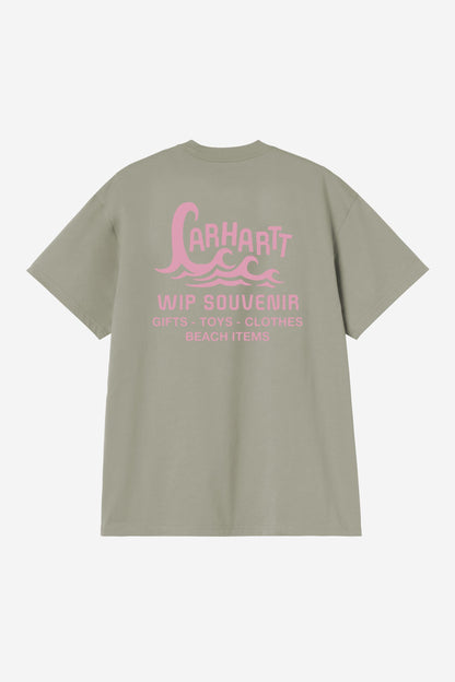 Carhartt WIP Waves Tshirt Shady Green vue de dos