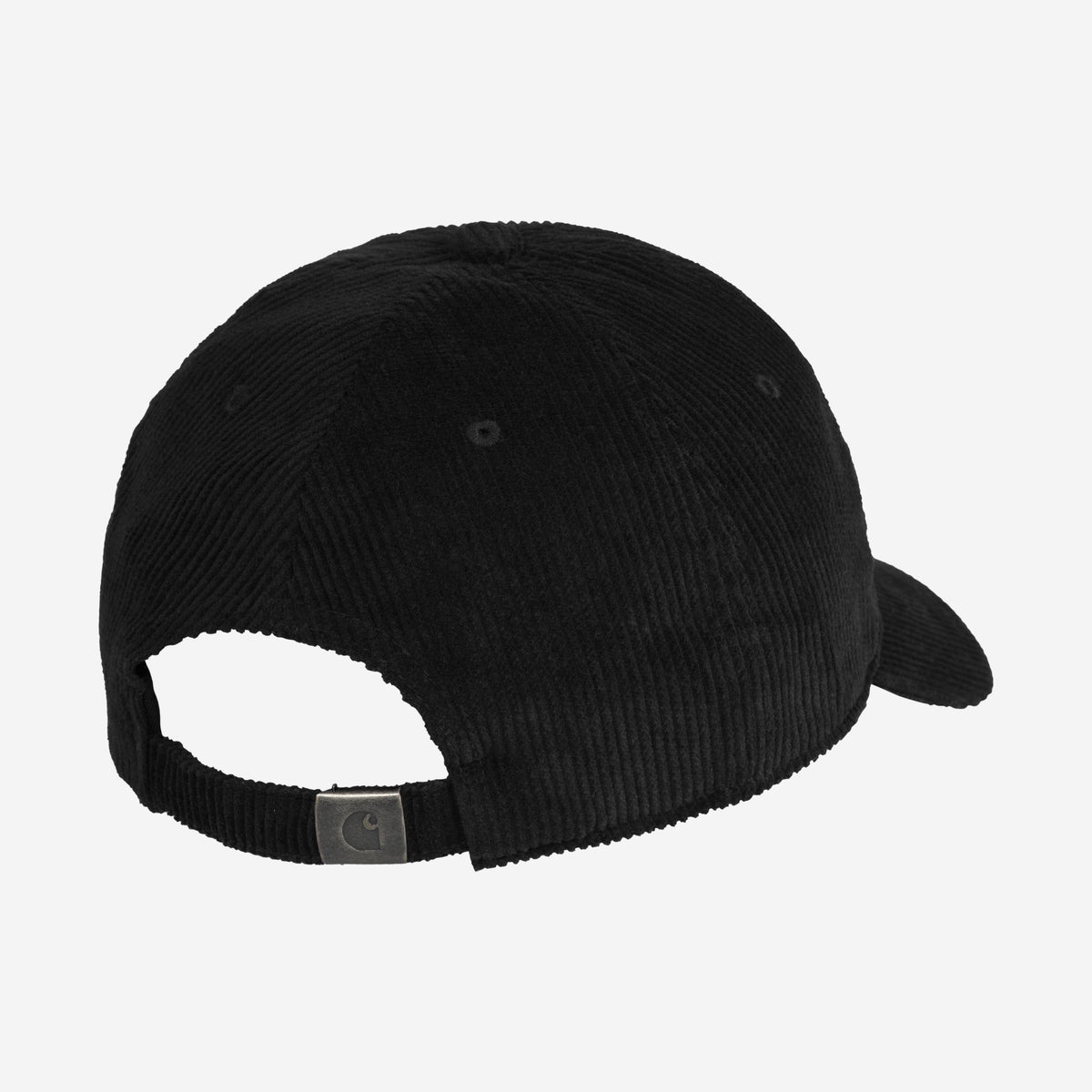 Carhartt WIP Harlem Cap Black/White, à plat, vue de dos