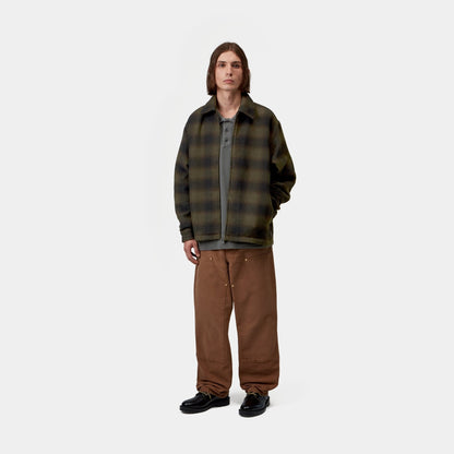 Carhartt WIP Alton Jacket Alton Check Cypress, porté