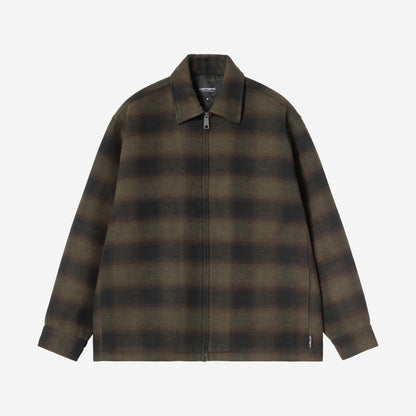 Carhartt WIP Alton Jacket Alton Check Cypress, à plat, vue de face