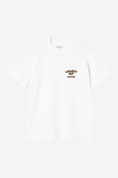 Carhartt WIP Coffee Break Tshirt White vue de face