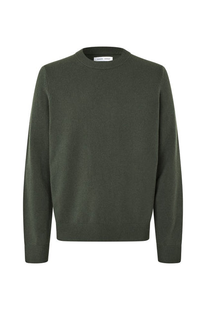 Samsoe Samsoe Isak Sweater Dark Evergreen