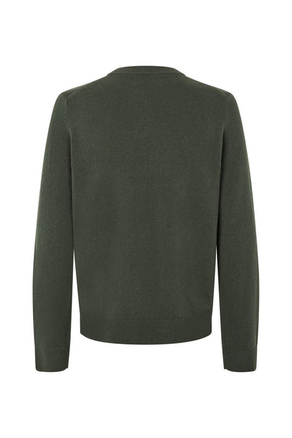 Samsoe Samsoe Isak Sweater Dark Evergreen
